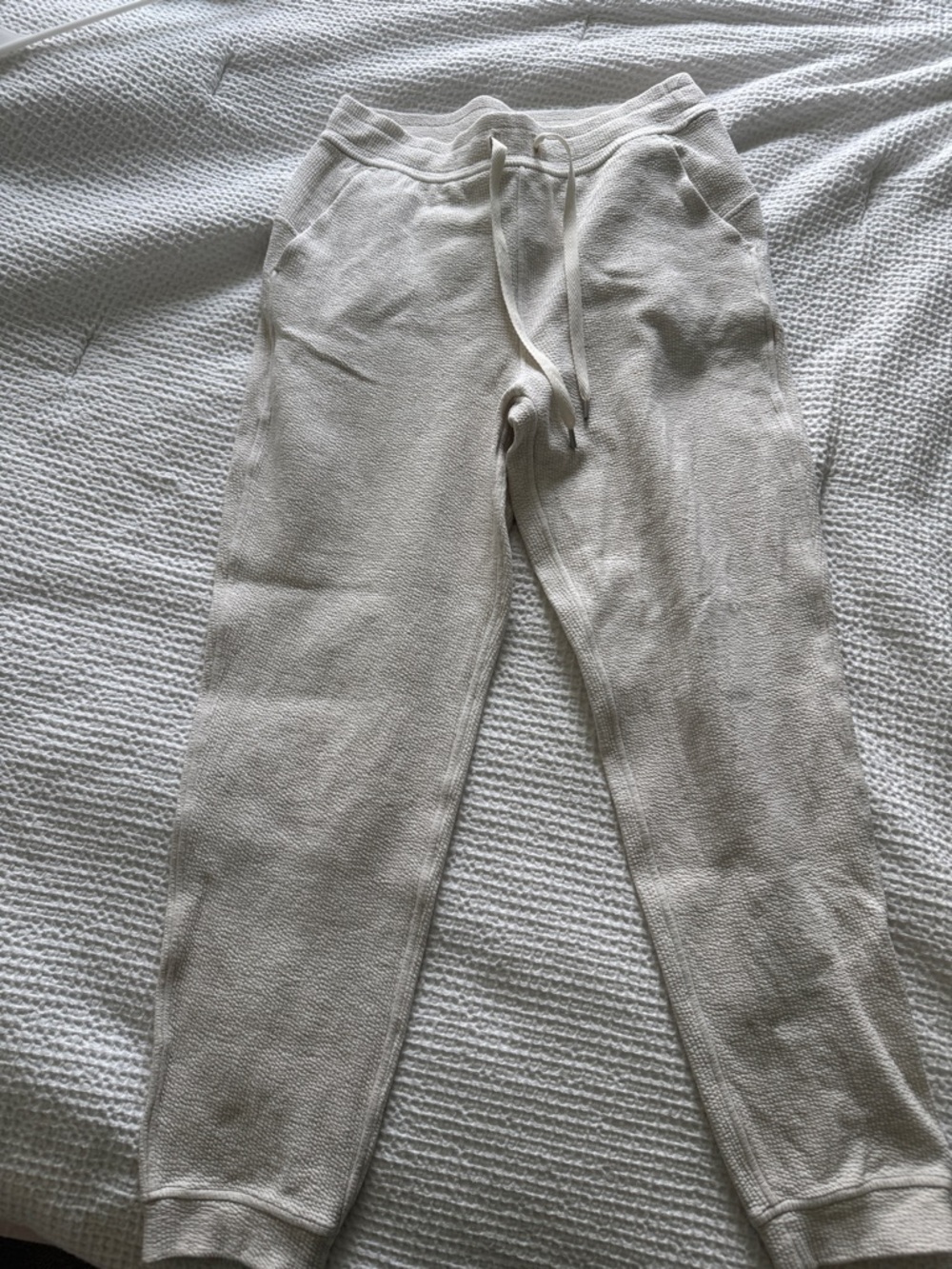 lululemon athletica women Cream Drawstring Joggers